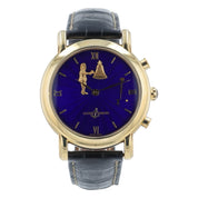 Ulysse Nardin San Hourstriker 18k Yellow Gold Blue Dial 40mm Automatic 751-22
