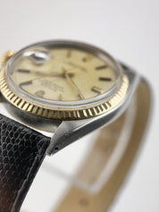 Rolex Datejust Gold & Steel 36mm Gold Dial Automatic Men's Watch 1601