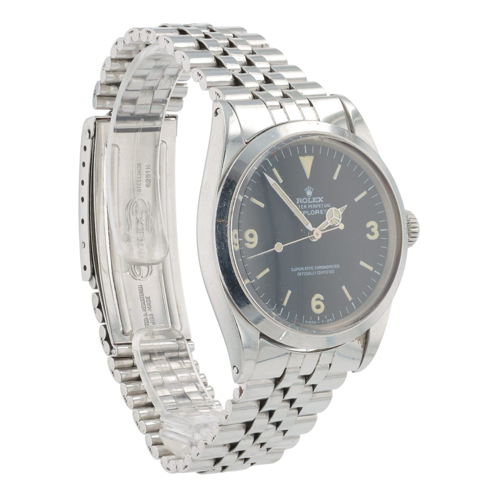 Rolex Explorer MK1 Stainless Steel Black Dial 36mm Automatic Men's Watch 1016