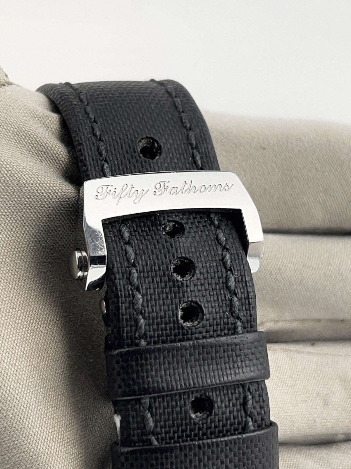 Blancpain Fifty Fathoms Steel Black Dial 45mm Automatic Mens Watch 5015