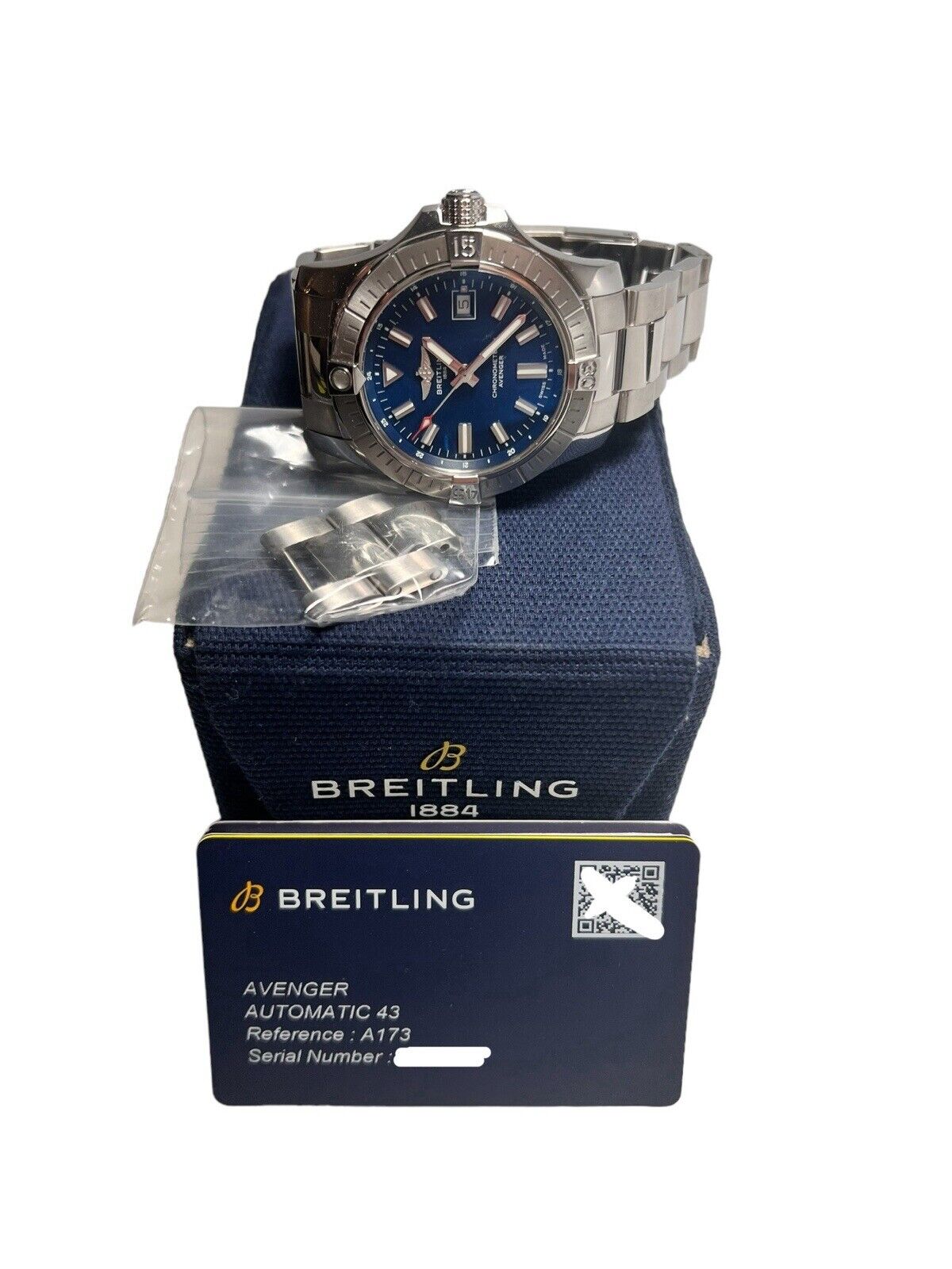 Breitling Avenger Stainless Steel Blue 43mm Automatic Men’s Watch A17318