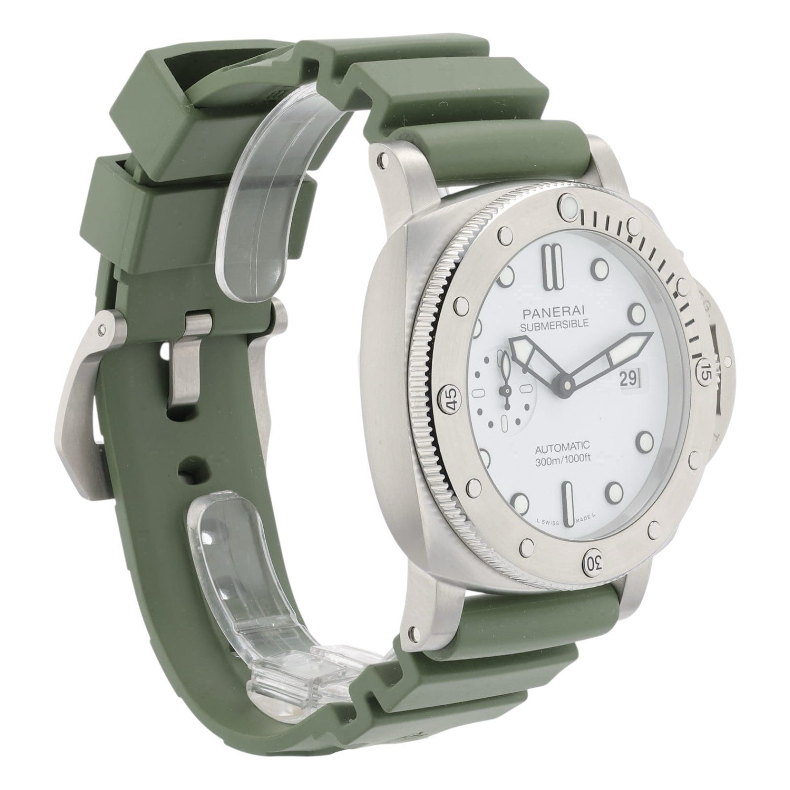 NEW Panerai Submersible QuarantaQuattro Steel White Dial 44mm Automatic PAM01226