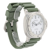NEW Panerai Submersible QuarantaQuattro Steel White Dial 44mm Automatic PAM01226
