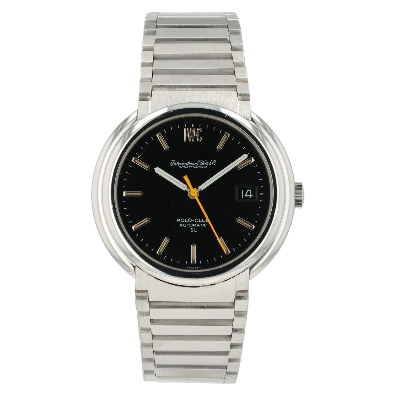 IWC Polo-Club Black Dial Stainless Steel 38x40mm Automatic Movement Men's Watch