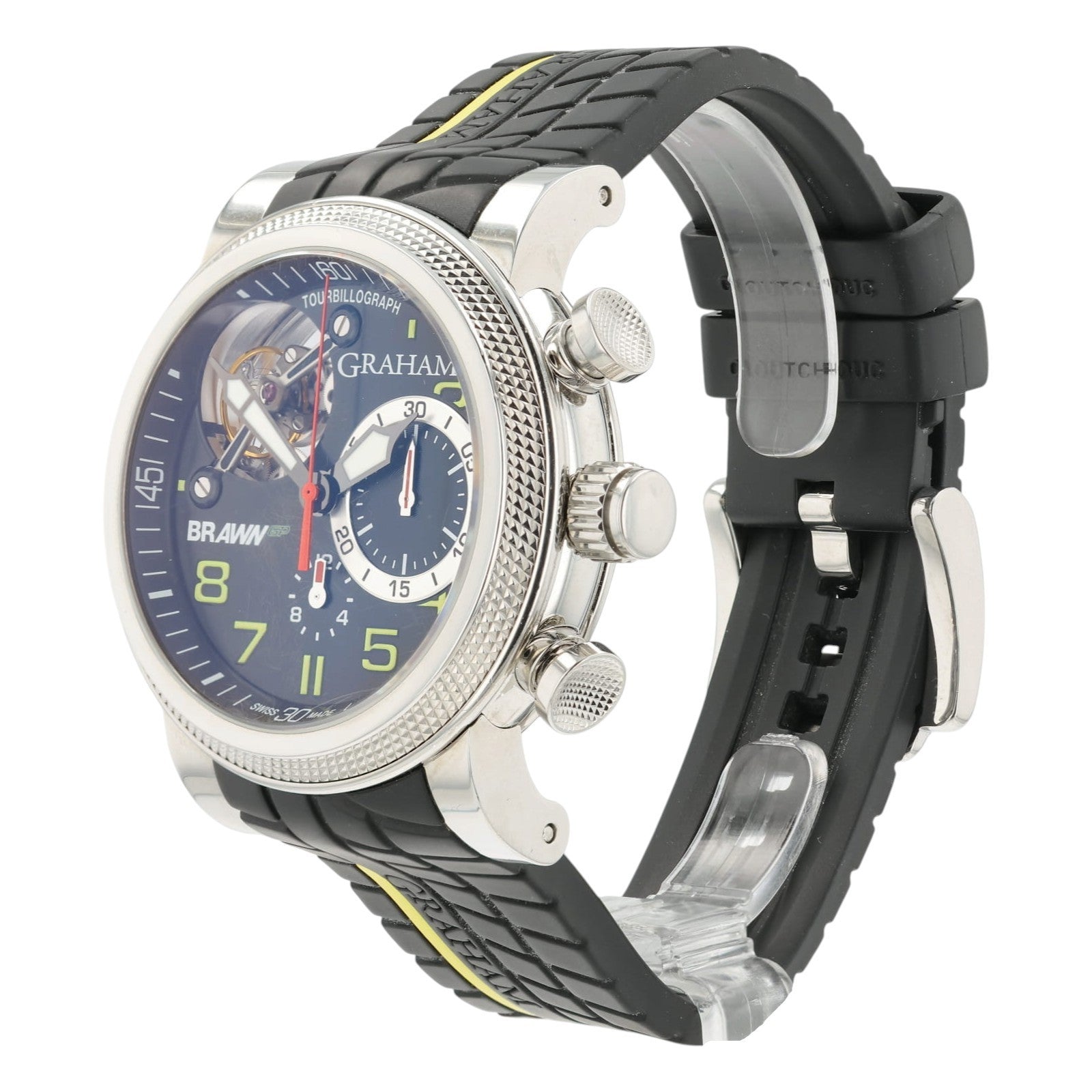 Graham Tourbillon Trackmaster Black Dial Steel 47mm Automatic 2BRTS.B03A.K68S
