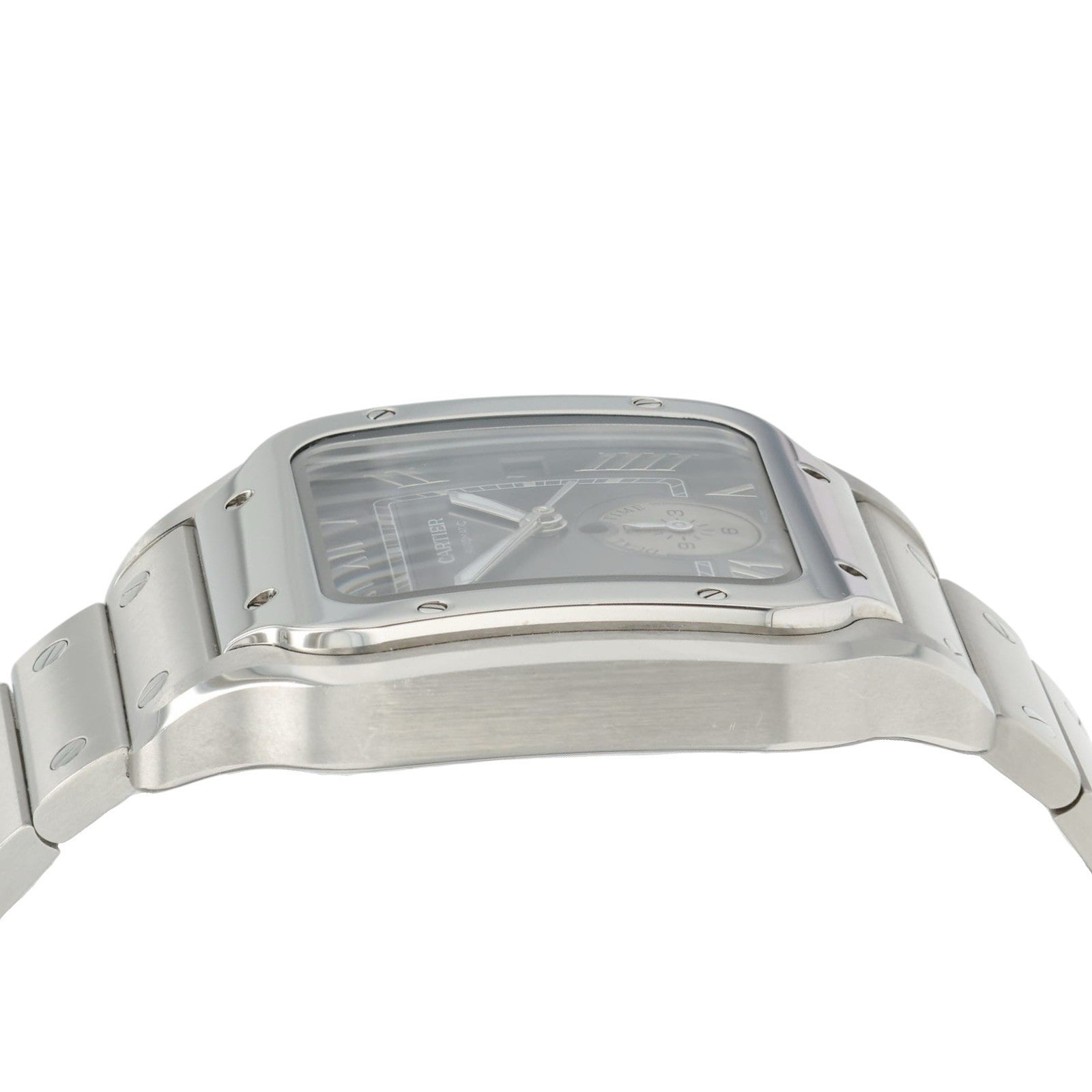 Cartier Santos Dial Time Gray Dial Steel 40.2mm Automatic Men’s Watch WSSA0076