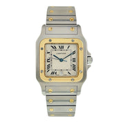 Cartier Santos Galbee Gold & Steel Off White Dial Quartz Unisex Watch 187901