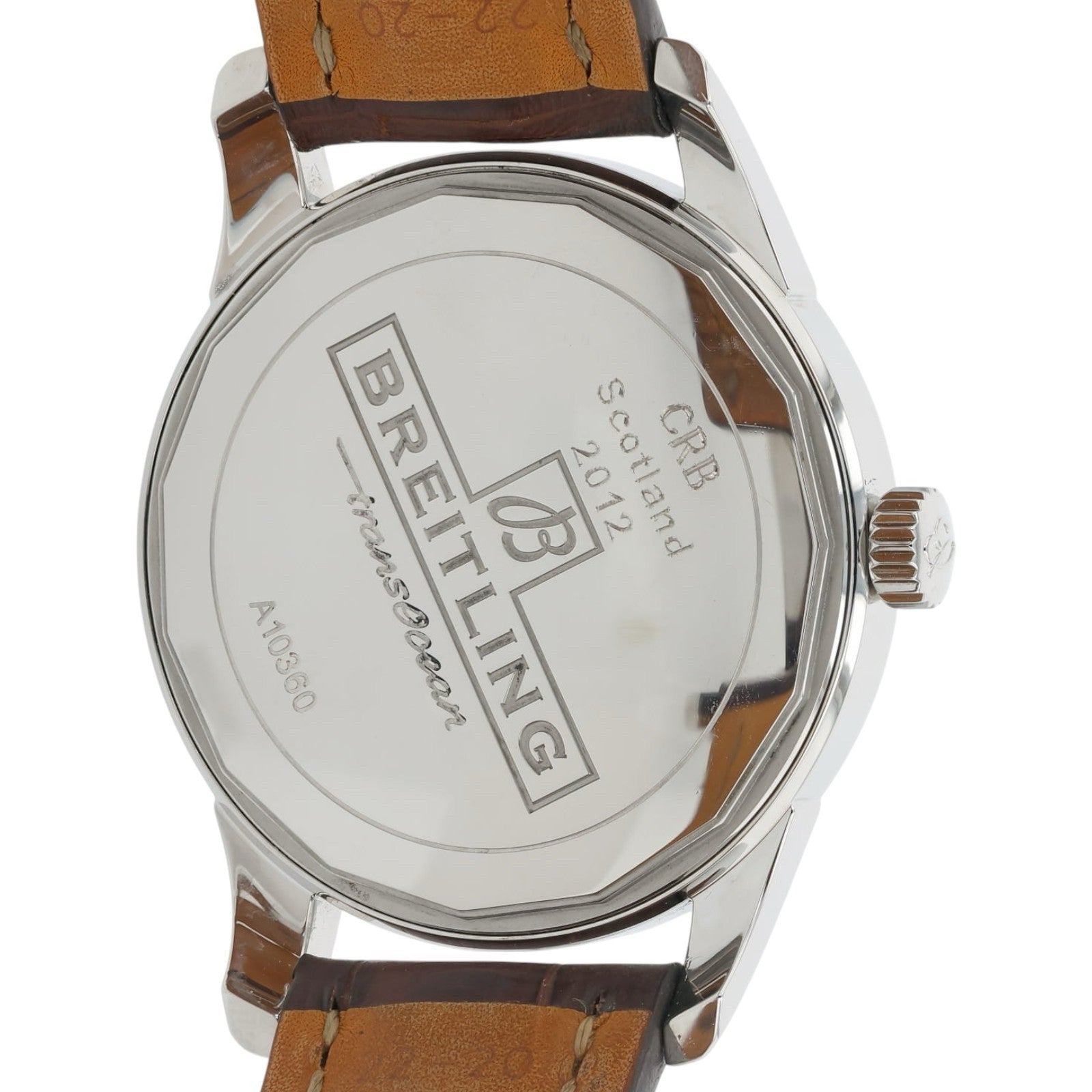 Breitling Transocean Stainless Steel Silver Dial 43mm Automatic Mens A10360