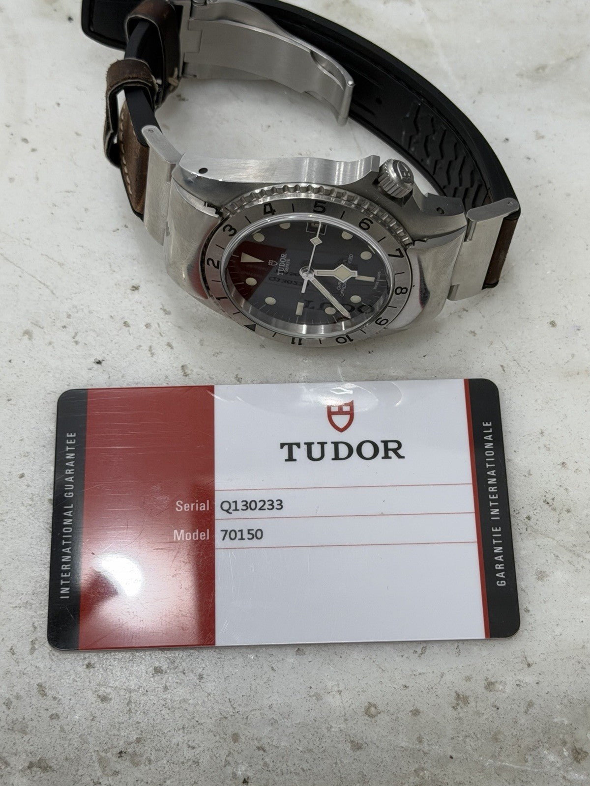 2020 Tudor Black Bay P01 Automatic 42mm Stainless Steel Mens Strap Watch 70150