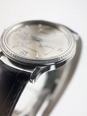 Jaeger LeCoultre Stainless Steel Diamond Bezel Automatic 37mm Watch 140.8.93.S
