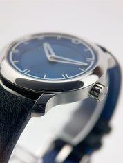 Ming Blue Stainless Steel Blue Dial 17.09