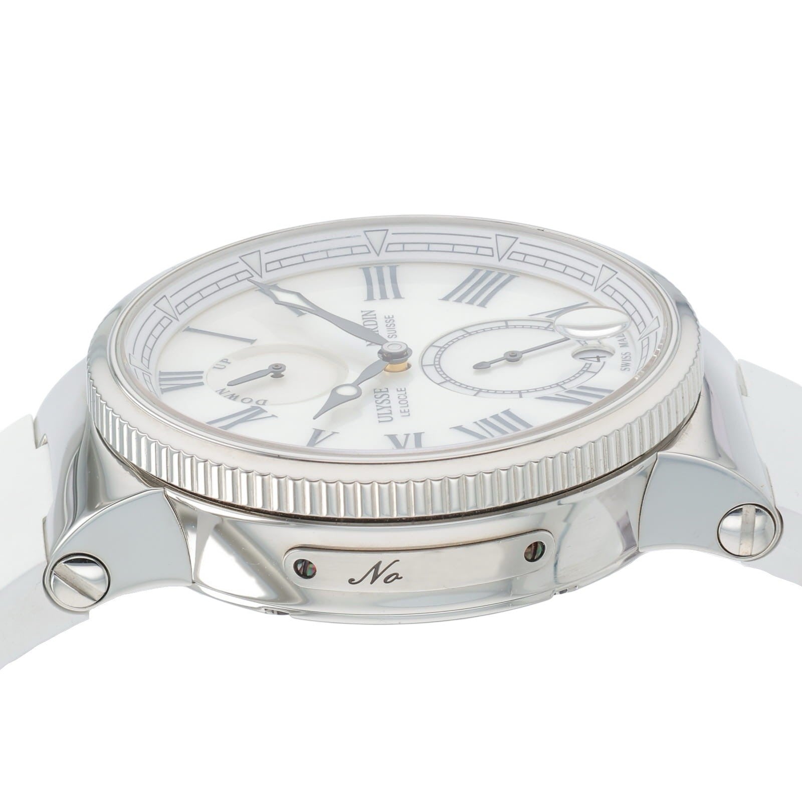 Ulysse Nardin Marine Steel Mother Of Pearl Dial 39mm Automatic Mens 1183-160
