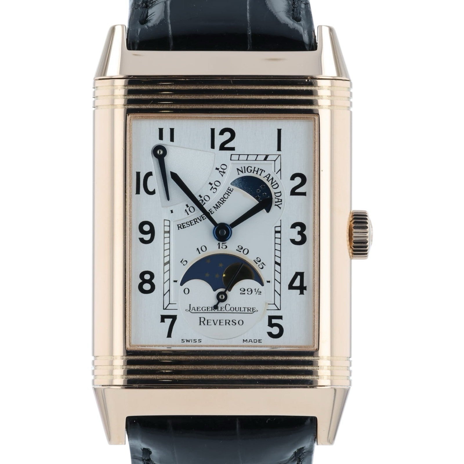 Jaeger LeCoultre Reverso 18k Rose Gold Silver Dial 26mm Manual Wind Q2752420