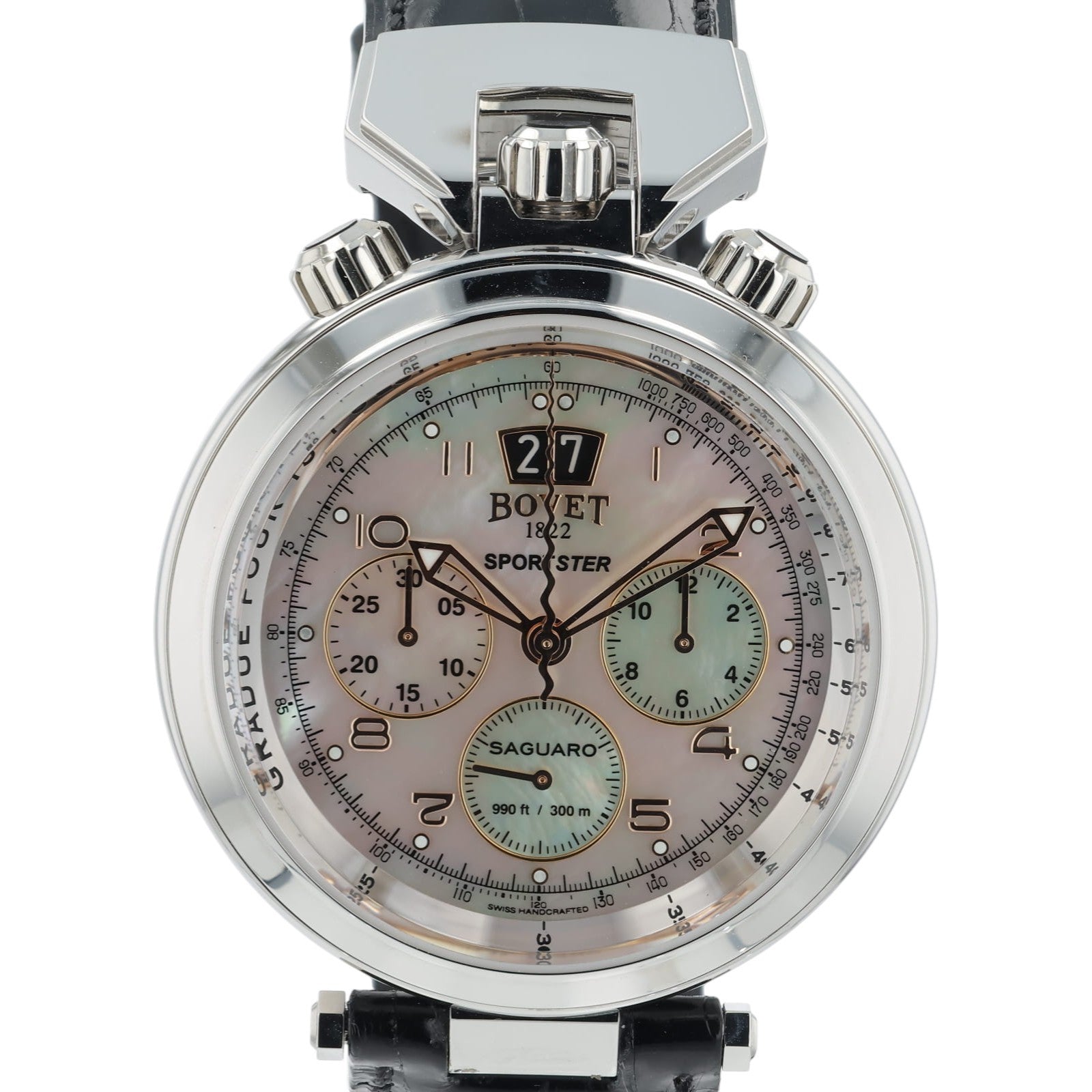 NEW 2025 Bovet Sportster Saguaro MOP Dial 46mm Auto Men's Watch SP0488