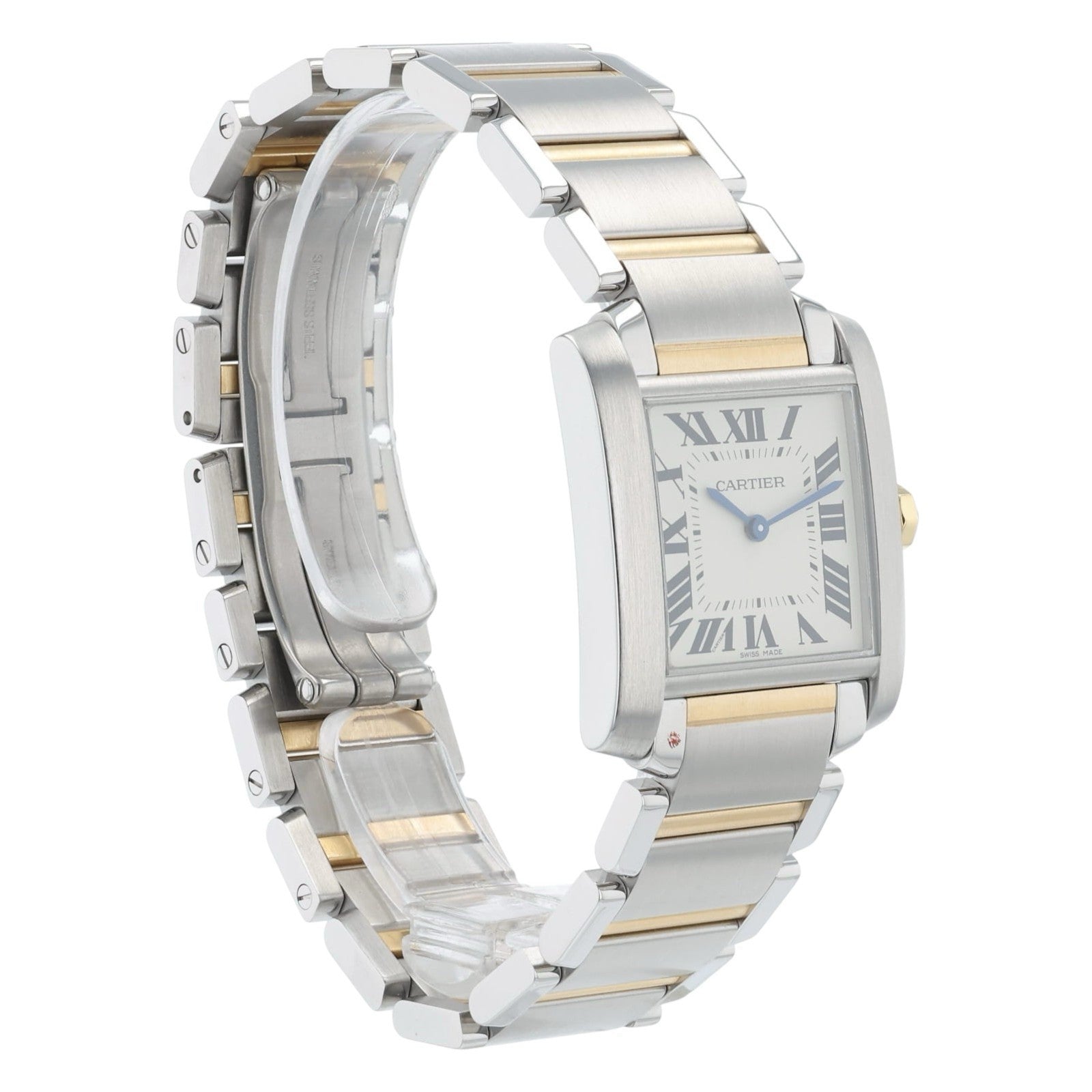 Cartier Tank Francaise Steel and Gold White Dial 25mm Quartz Women’s W2TA0003