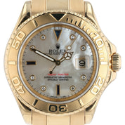 Rolex Yacht-Master 18k Yellow Gold MOP Dial 40mm Automatic Mens Watch 16628