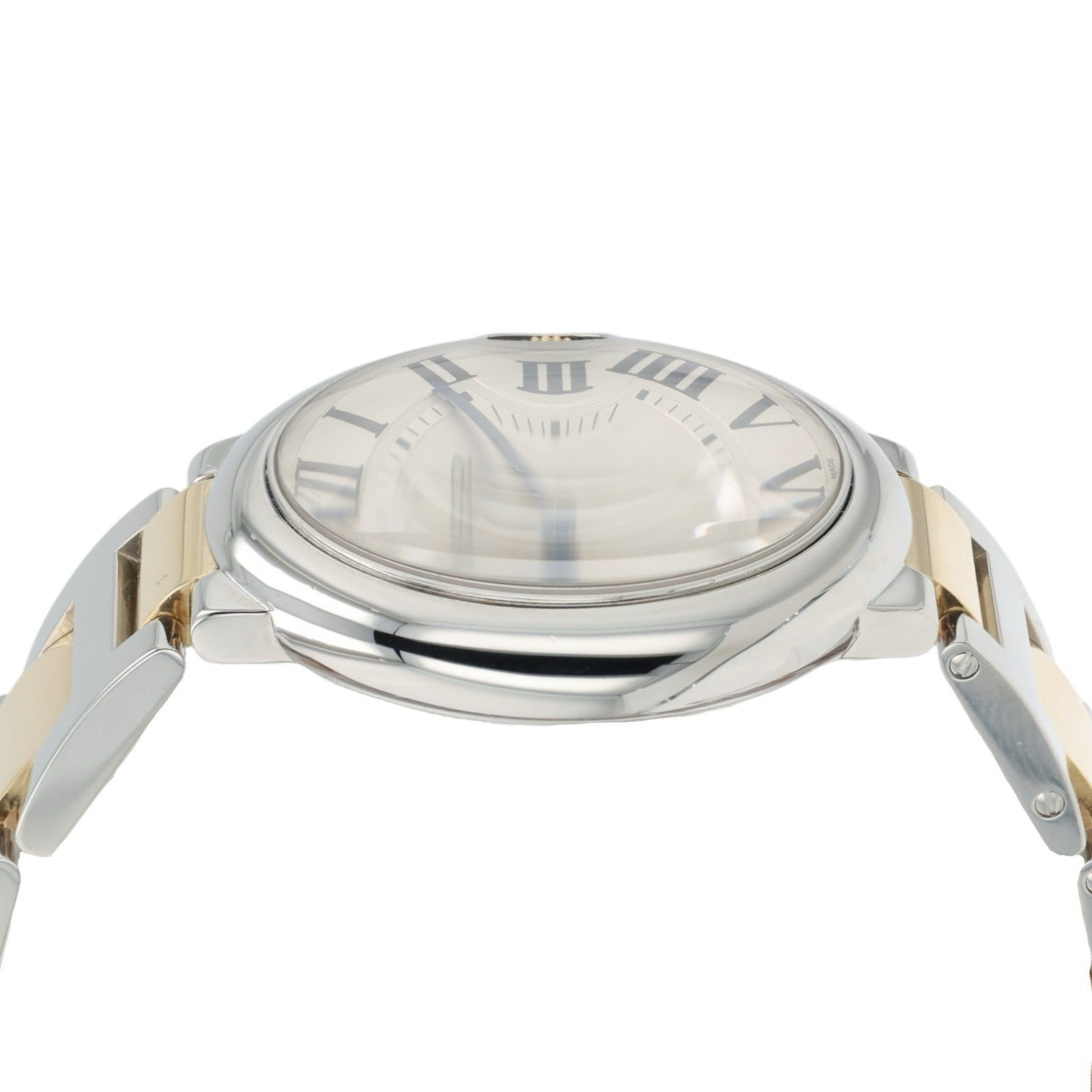 Cartier Ballon Bleu Silver Dial Gold & Steel 36mm Quartz Unisex Watch W69008Z3
