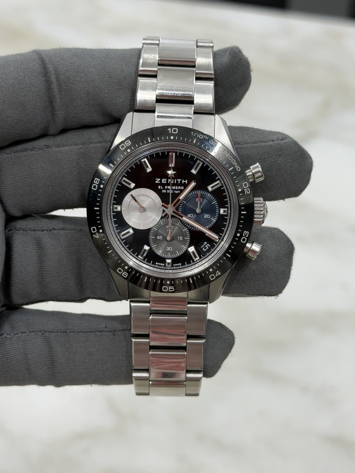 2021 Zenith Chronomaster Steel Black Dial 41mm Auto Men's Watch 03.3100.3600