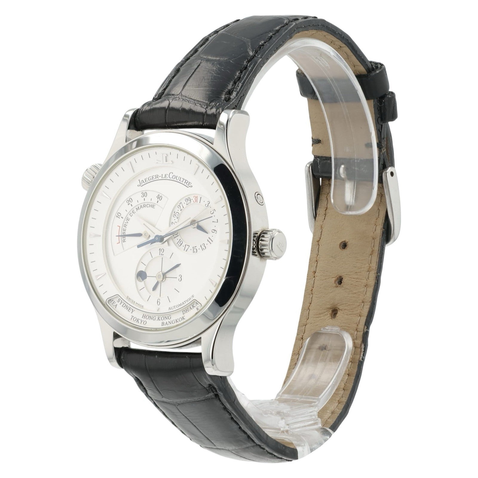 Jaeger-LeCoultre Master Geographic Silver Dial Steel 39mm Automatic 142.8.92