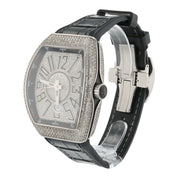 Franck Muller Vanguard Diamond Steel Silver Dial 44mm Automatic Mens V45