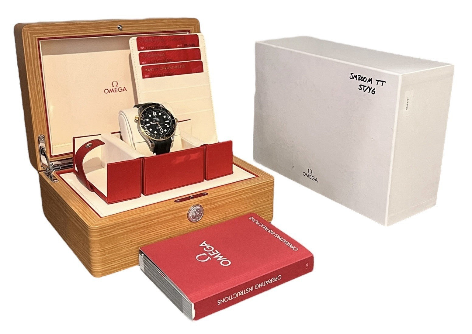 Omega Seamaster Steel & Rose Gold Black Dial 42mm Automatic 210.22.42.20.01.002