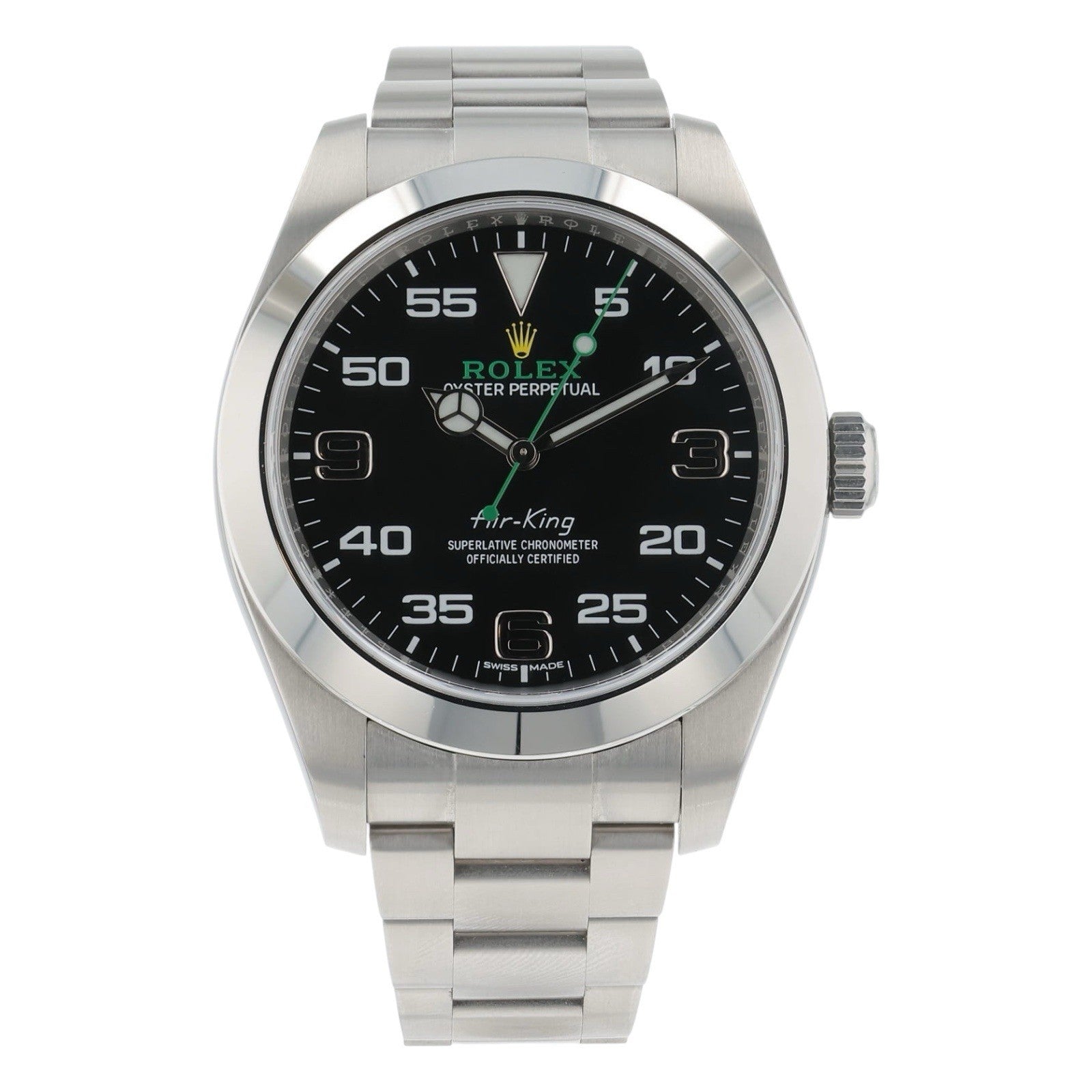 Rolex Air King Stainless Steel Black Dial 40mm Automatic Movement Men’s 116900