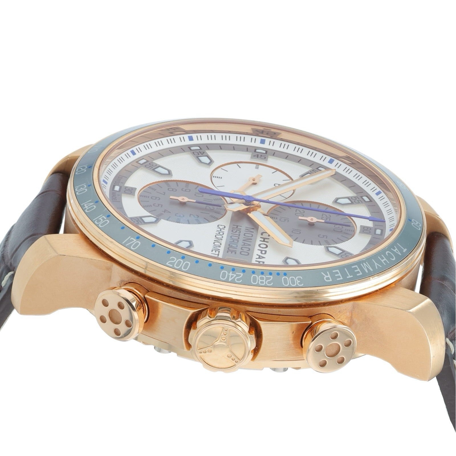 Chopard Grand Prix De Monaco 18k Rose Gold Silver Dial 44mm Auto 161294-5001