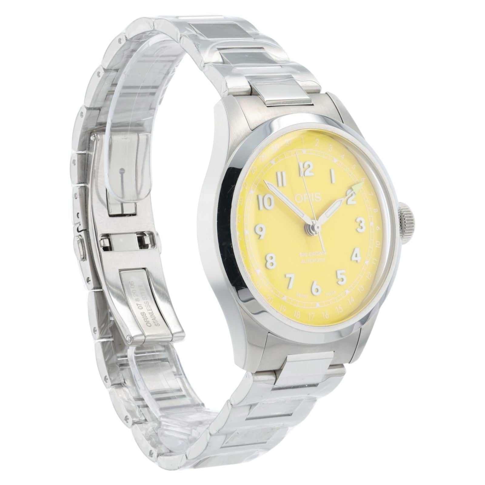 Oris Big Crown Pointer Yellow Dial Stainless Steel 40mm Automatic Men’s 7798