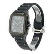 2022 Cartier Santos Stainless Steel Black Dial 39x47mm Auto Men’s Watch WSSA0039
