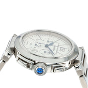 Cartier Pasha Chronograph White Dial Stainless 42mm Automatic Men’s W31085M7