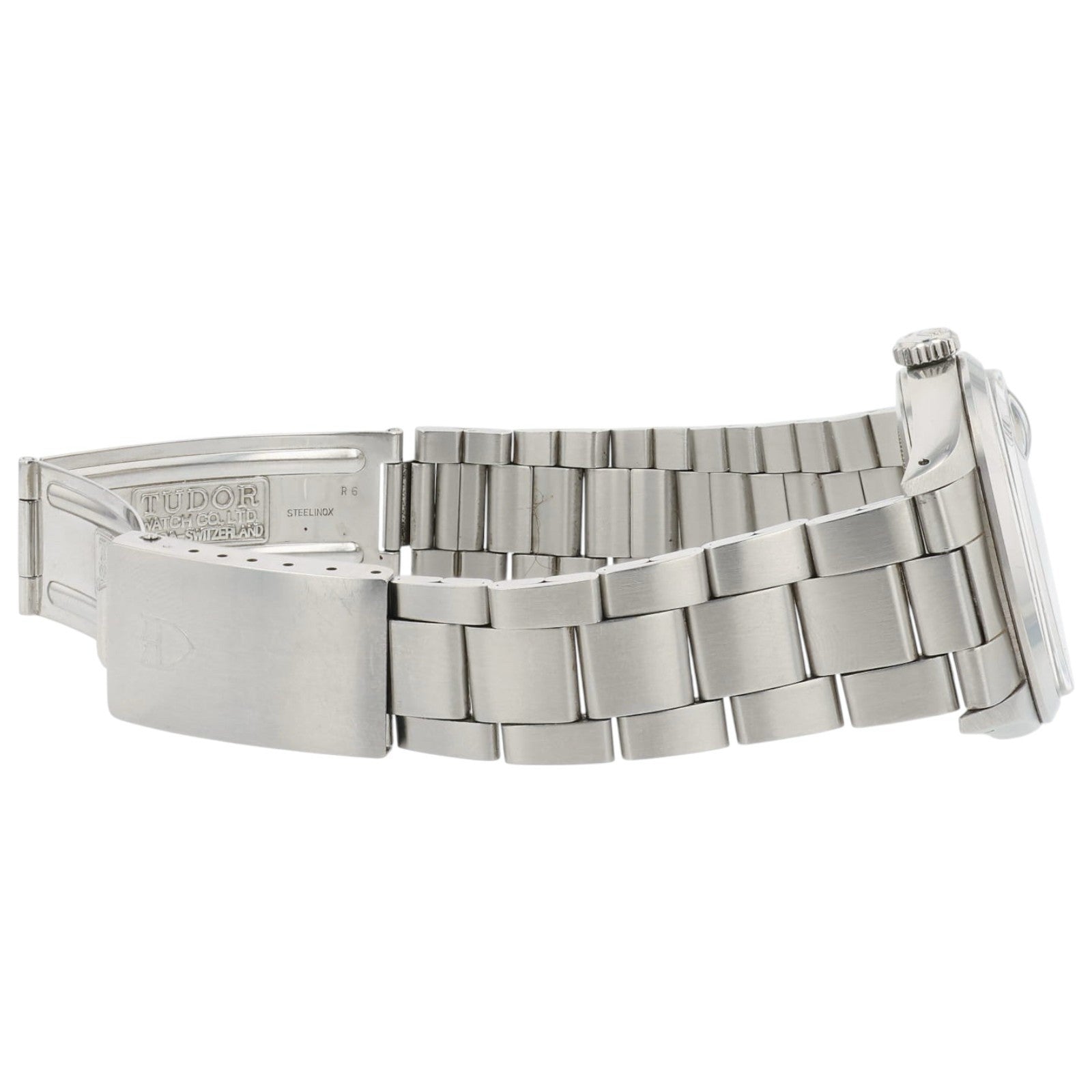 Tudor Prince Date Day Stainless Steel White Roman Dial 36mm Automatic Mens 94500