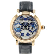 Bovet Recital 27 Silver & Blue Dial 18k Red Gold 46.3mm Manual Wind R270001-14