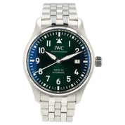 IWC Pilot Mark XX Green Dial Date Stainless Steel 40mm Auto Men's Watch IW328206