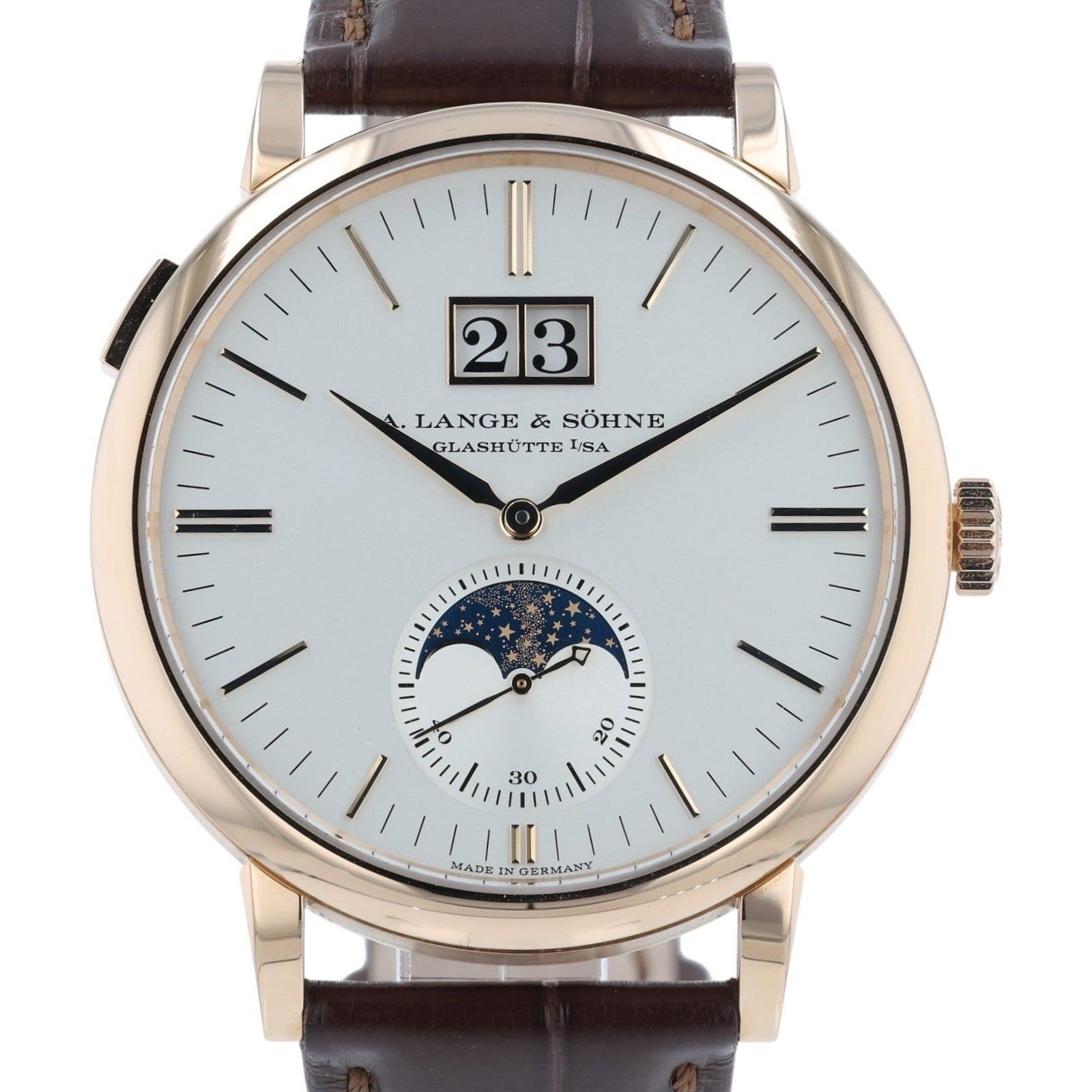 2025 A. Lange & Sohne Saxonia Silver Dial 18k Rose Gold 40mm Auto Watch 384.032