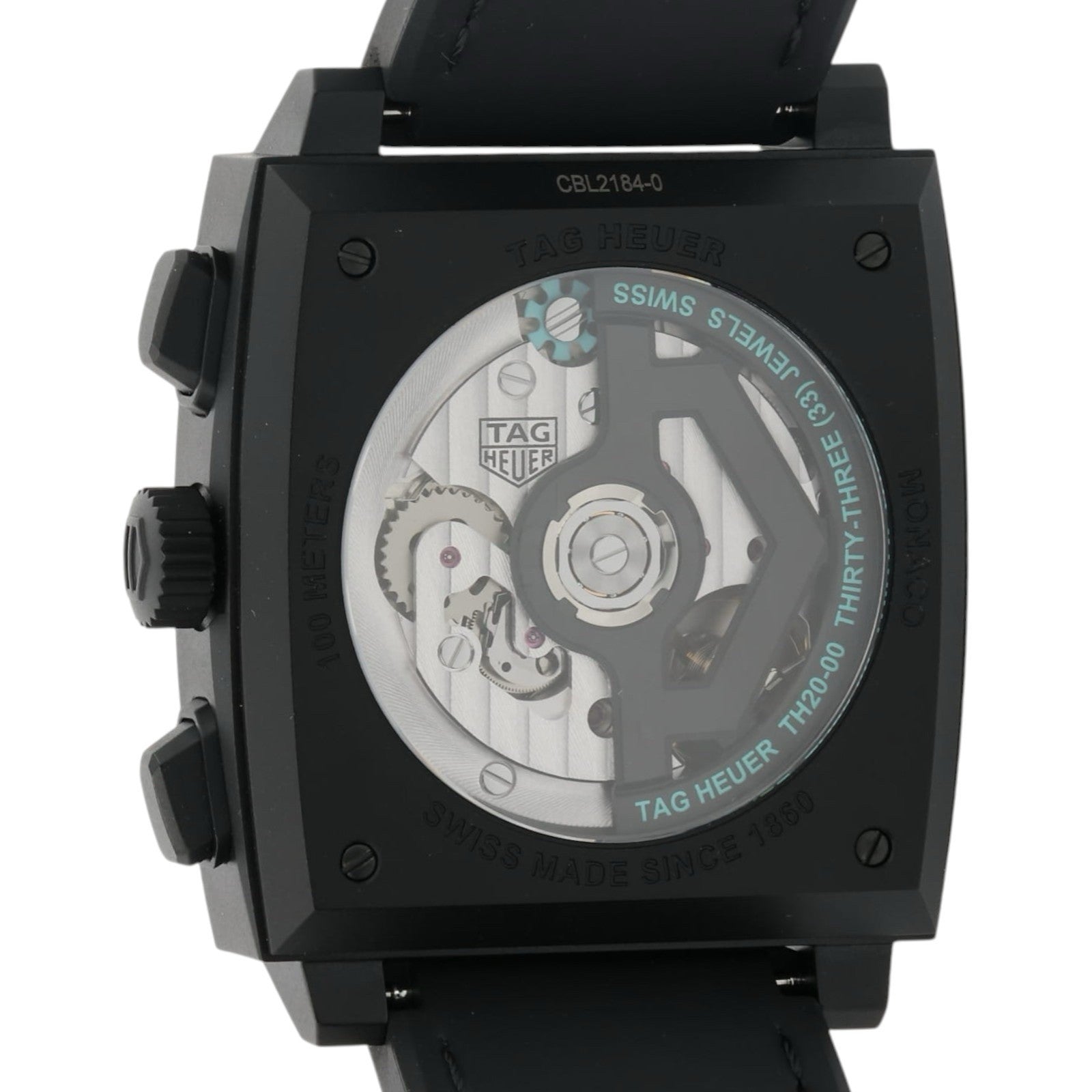 NEW Tag Heuer Monaco Black Dial Titanium 39mm Automatic Men’s Watch CBL2184