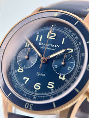 Blancpain Air Command 18k Rose Gold Blue Dial 42.5mm Automatic AC02-36B40-63B