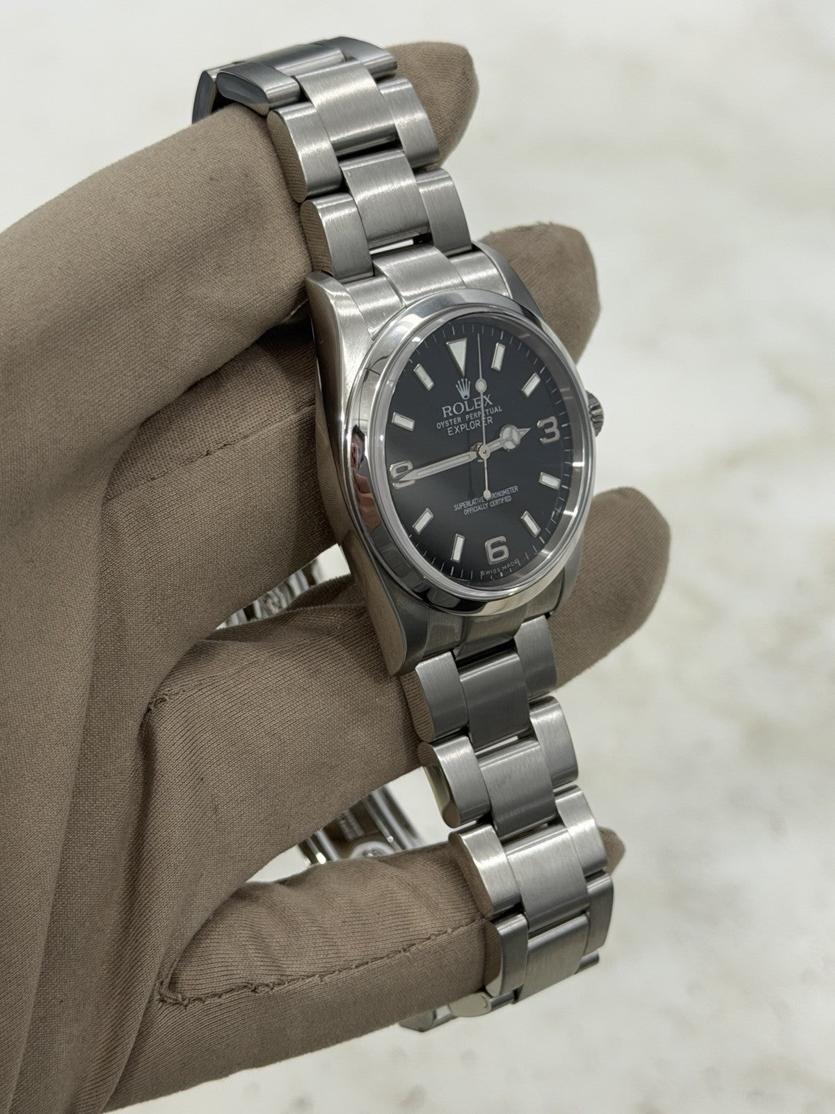 Rolex Explorer Stainless Steel Black Dial 36mm Automatic Mens Watch 114270