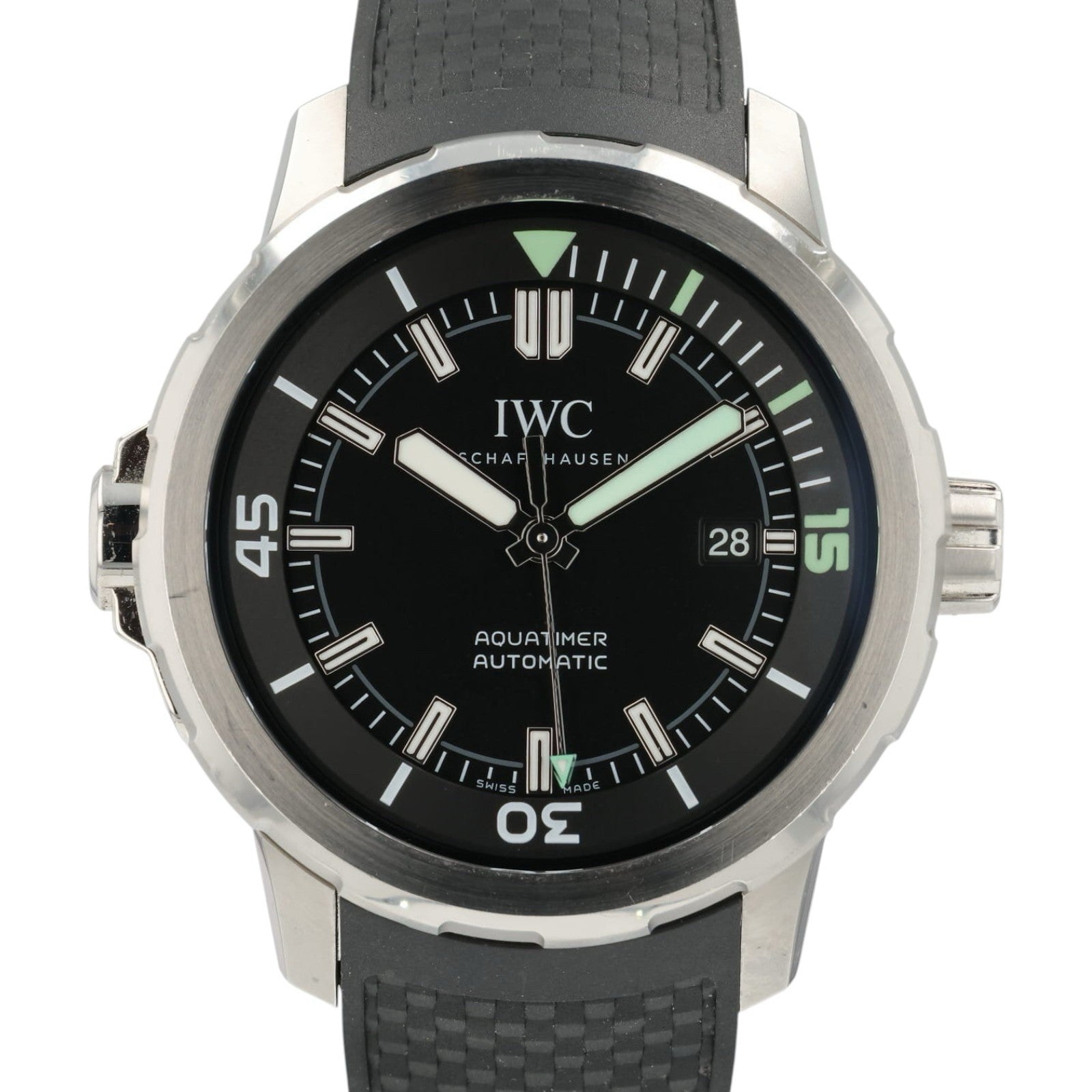 IWC Aquatimer Black Dial Stainless Steel 42mm Automatic Men’s Watch IW329001
