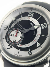 Michel Jordi Twins Titan Titanium Black Dial 48mm Auto Men’s Watch - Full Set