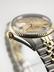 Rolex Datejust Steel & Gold Champagne Dial 36mm Automatic Movement Men’s 16013