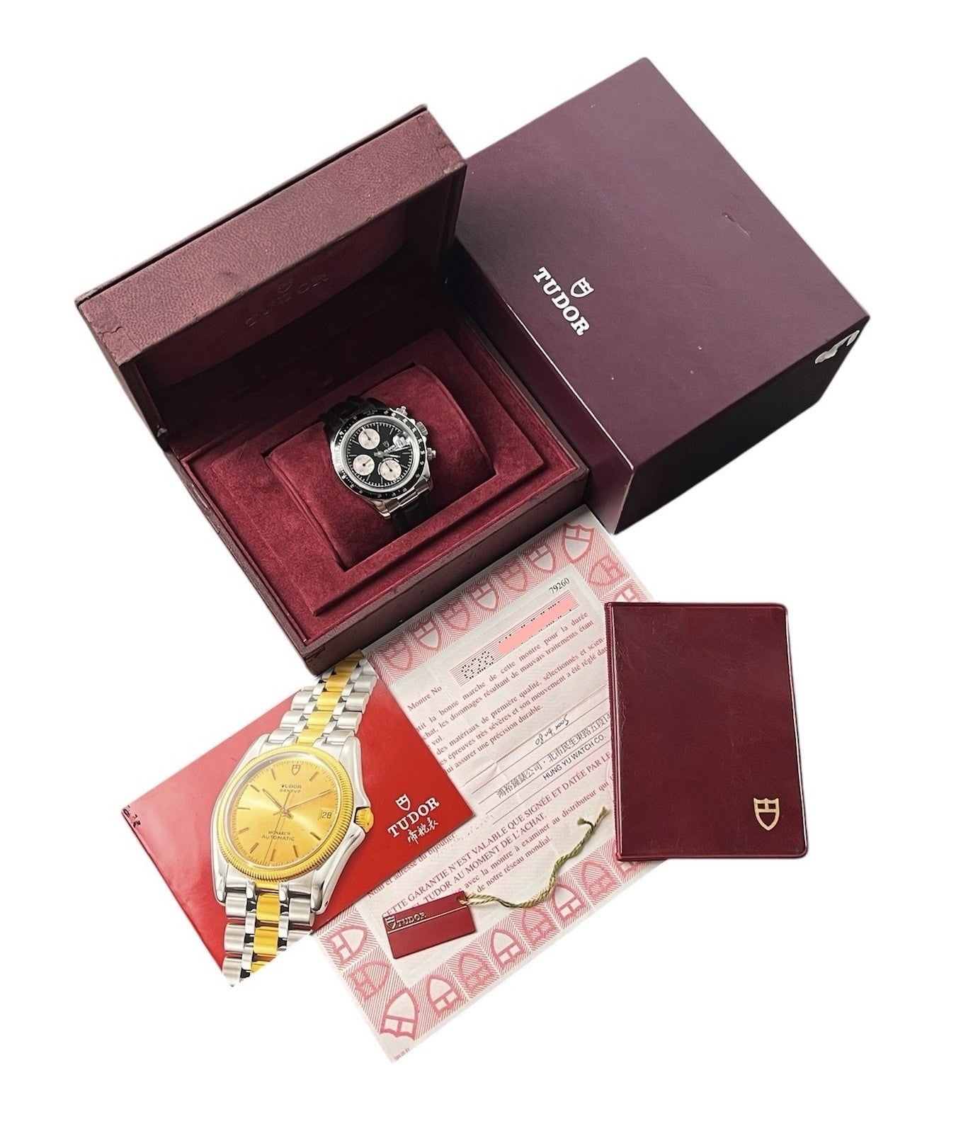 Tudor Chronograph Date Black Dial Stainless Steel 40mm Auto Men's Watch 79260P