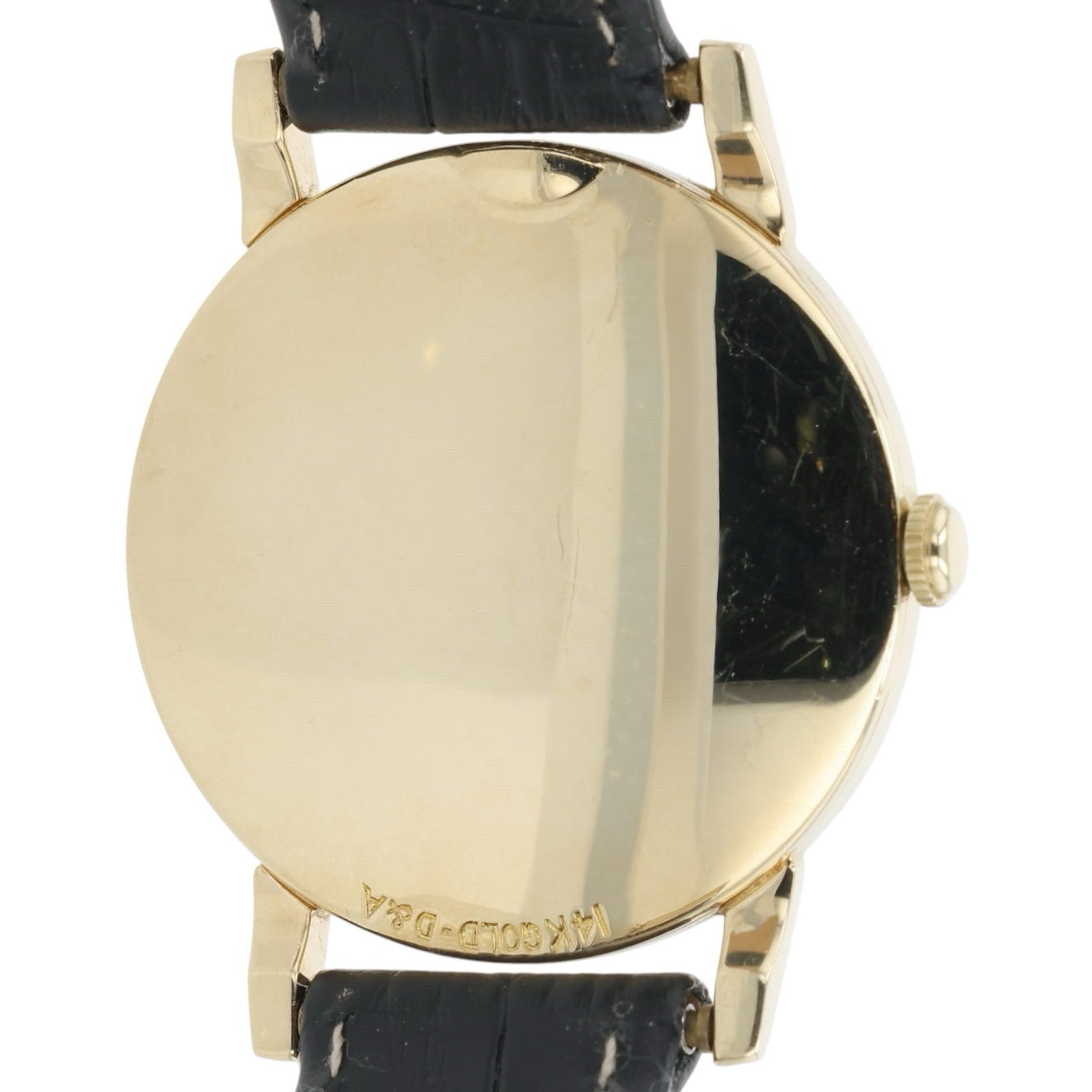 Jaeger-LeCoultre 14k Gold Silver Dial 35mm Manual Wind Movement Mens Watch