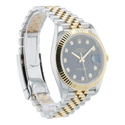 Rolex Datejust Black Dial Gold & Steel 41mm Automatic Movement Mens Watch 126333