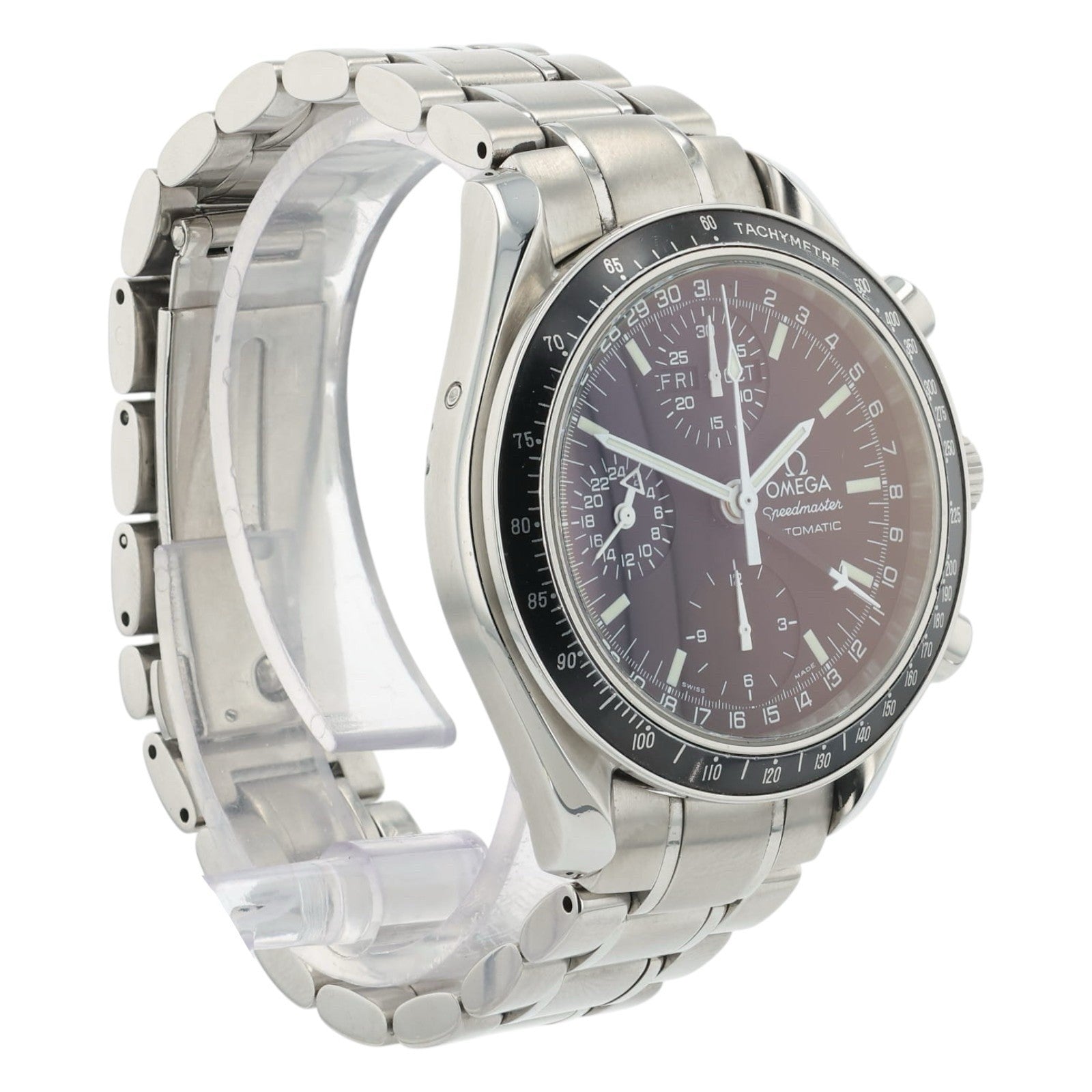 Omega Speedmaster Black Dial Stainless Steel 39mm Automatic Men’s Watch 3520.50