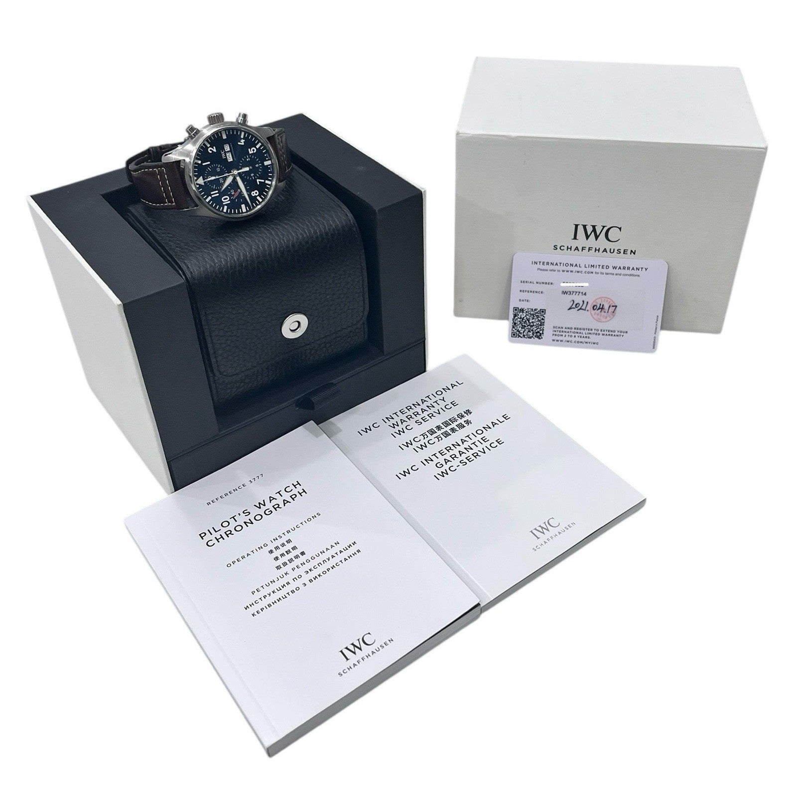 IWC Pilot Stainless Steel Blue Dial 43mm Automatic Movement Men’s Watch IW377714