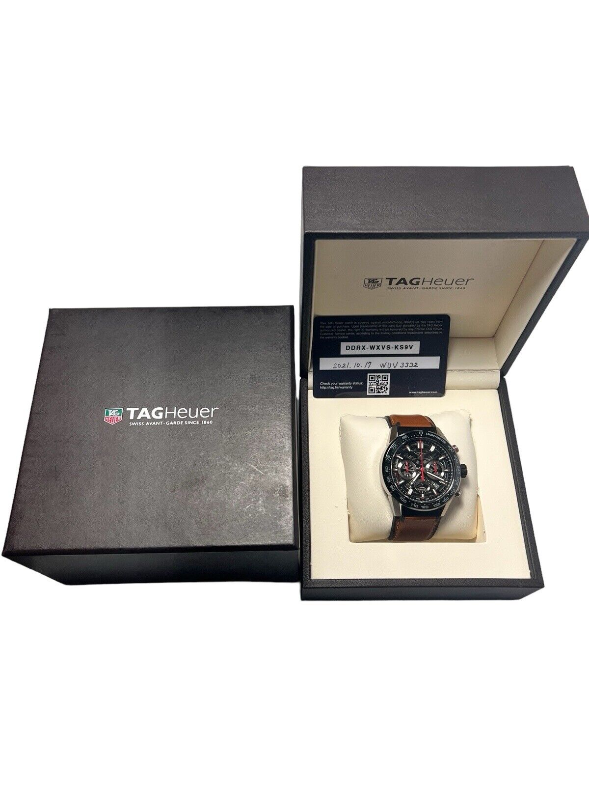 Tag Heuer Carrera Steel Black 45mm Automatic Men’s Watch CBG2A10 - Box/Papers