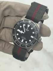 2023 Tudor Pelagos FXD 25717N Titanium 42mm Fabric Strap Watch - Box & Papers