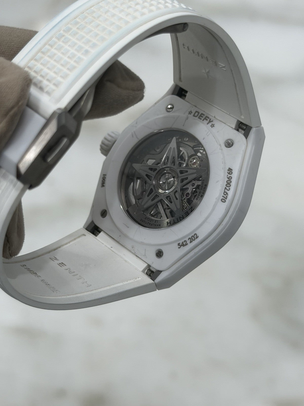 Zenith Defy Skeleton Ceramic White 41mm Automatic Men’s Watch 49.9002.670