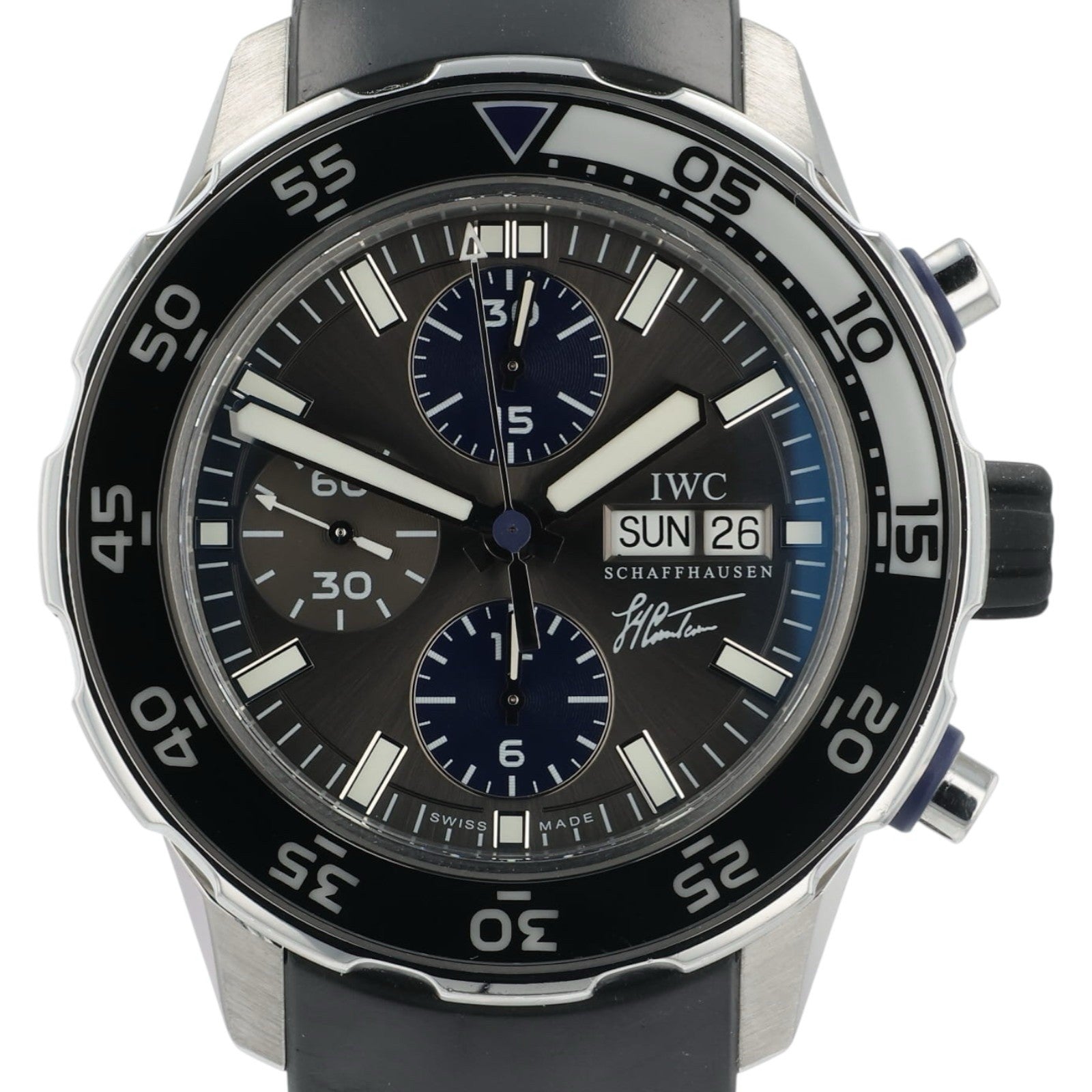 IWC Aquatimer 44mm Jacques-Yves Cousteau Grey Dial Stainless Steel IW376706