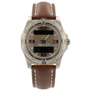 Breitling Aerospace Brown Dial Titanium 42mm Quartz Movement Mens Watch E79362